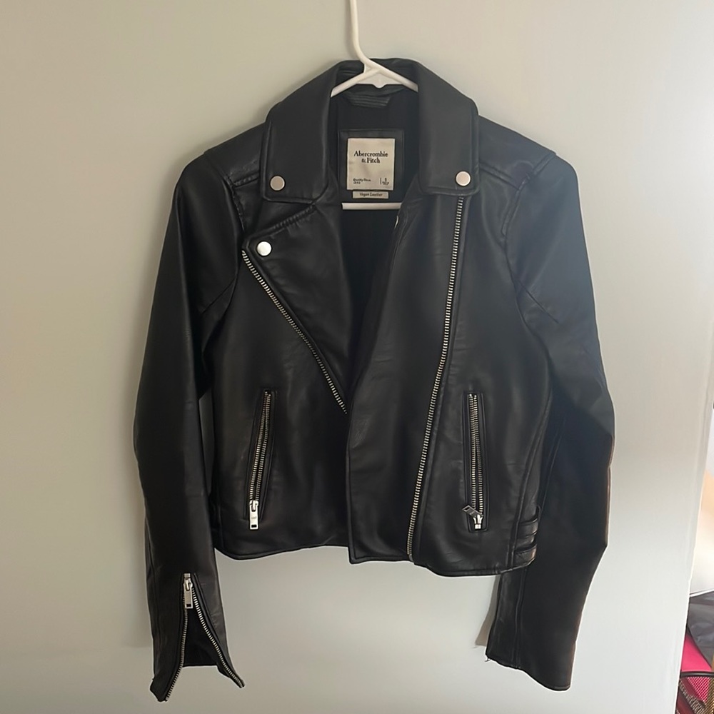 Abercrombie leather jacket